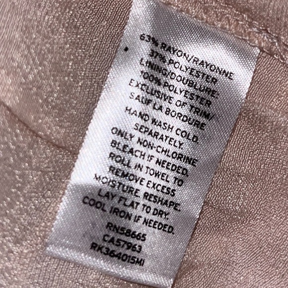 Melrose and Market NWT Linen Drawstring Cream Linen Tunic Dress - Picture 7 of 7